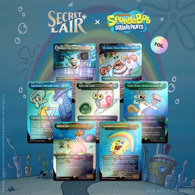 Magic the Gathering: Secret Lair x SpongeBob Square Pants - Legends of Bikini Bottom (Foil) - CardVault Collections
