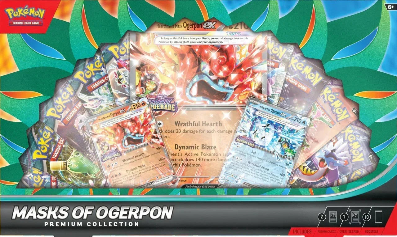 Pokemon TCG: Masks of Ogerpon Premium Collection Box - CardVault Collections