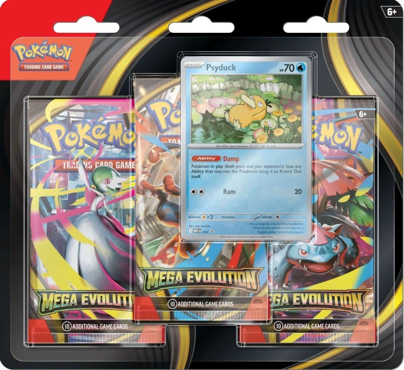 Pokemon TCG: Mega Evolution - 3 - Pack Blister (Psyduck) - CardVault Collections
